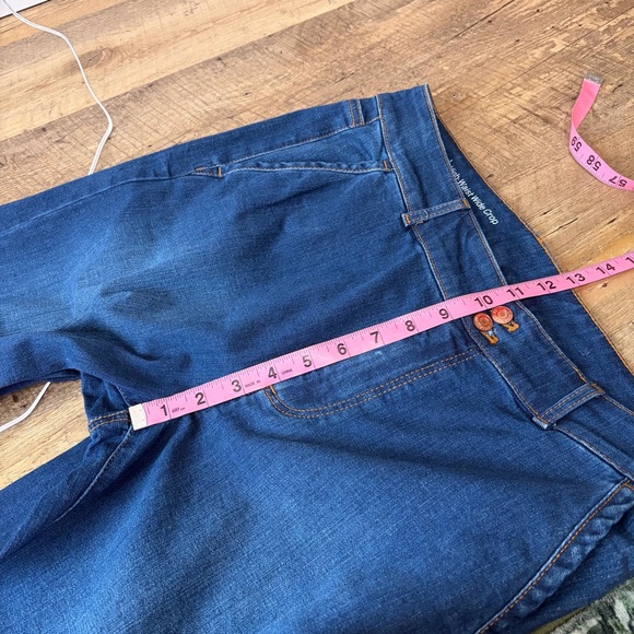 Talbots High-Waist Wide Leg Crop Jeans - Picture 8 of 11